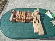 Stare drewniane heble 10 szt.