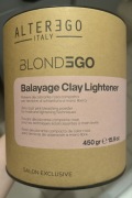 ALTER EGO BLONDEGO BALAYAGE CLAY LIGHTENER RÓŻOWY BEZPYŁ. ROZJAŚNIACZ 450g