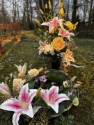 Zestaw na grób bukiet i wianek