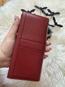 Portfel skórzany czerwony unisex