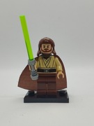 Minifigurka Qui-Gon Jinn z świata Gwiezdne Wojny Kompatybilna z LEGO