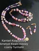 Styl i Elegancja Wyjątkowy kolorowy zestaw Okazja Prezent Kamień 