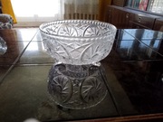 Misa kryształowa z nóżkami (z PRL - oryginalna)