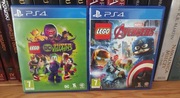 ZESTAW LEGO PS4 | DC Super-Villains + LEGO Avengers | Pudełka + płyty