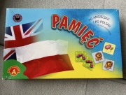 Gra planszowa pamięć z językiem angielskim dla dzieci