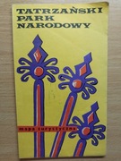 Tatrzański Park Narodowy stara mapa 1973