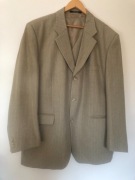 Garnitur męski beż (oliwkowy) duży 182/116  roz.54