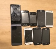 Telefony Samsung i inne 9 sztuk 