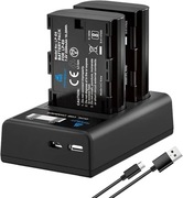 Ładowarka 2 baterie 2200mAh LPE6 Canon 5D Mark II III IV 5DS 6D 70D 80D
