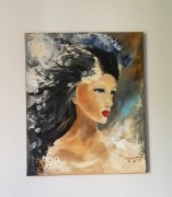 Ręcznie malowany obraz akrylowy - Joanna