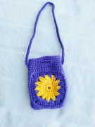 Etui na słuchawki crochet, ręcznie robiony