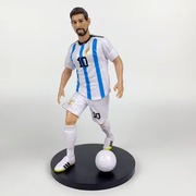 Figurka kolekcjonerska Lionel Messi piłkarz, podstawa, uchwyt, piłka nożna