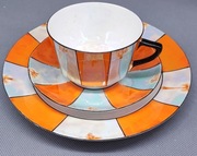Zestaw śniadaniowy Art Deco - porcelana
