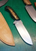 Garland Satyna Szyszka Nóż Ręcznie Robiony Custom Resor Knifemaking Polska 