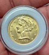 Stara Moneta z kolekcji kolekcjonera 1901 r. Usa