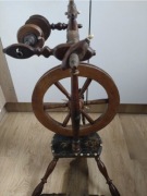 Wrzeciono drewniany kołowrotek kądziel