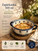 Zapiekanka ceramiczna Bolesławiec zapiek 600 ml ceramika Bolesławiec