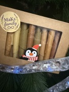 Świąteczne pudełko z naturalną pastyłą owocową – ręcznie robiona