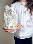 Prezent, pamiątka I Komunia Święta kopuła z aniołkiem