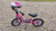 Rowerek biegowy Puky różowy, z kaskiem i stopką