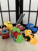 Zestaw 7 sztuk autka zestaw mix, dziecko, peppa pig, psi patrol