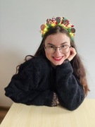 Koroną Candyland, opaska na głowę świąteczna ozdoba do włosów z cukierkami