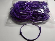 bransoletka sznurkowa/baza bransoletki jaskrawy ciemny fiolet