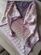 Chusta szal zrobiona szydelkiem