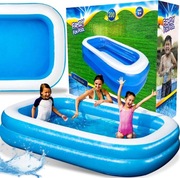 Basen Ogrodowy Dmuchany Rodzinny Duży prostokątny