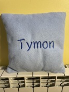Poduszka z imieniem Tymon niebieska