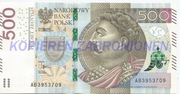 BANKNOT 500 PLN złotych NBP  - SERIA AB 38537709