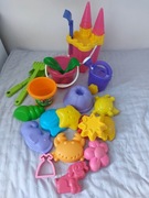 Zabawki do piasku,komplet do lodów brokat,foremki