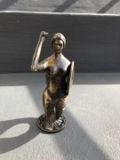 Stara figurka syreny z mosiądzu