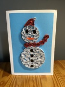 Kartką Bożonarodzeniowa, świąteczna,ręcznie robiona,gwiazdka,quilling