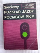 Sieciowy rozkład jazdy pociągów PKP !.VI.1980 - 30.V.1981
