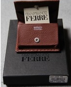 Portfel skórzany bilonówka Ferre
