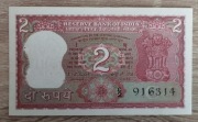 Indie 2 Rupees 1977-82  P-53f UNC Litera C