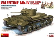 62X MINIART 35092 VALENTINE Mk.IV RED ARMY w/CREW