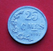 25  Centimów 1957 r   - Luksemburg     