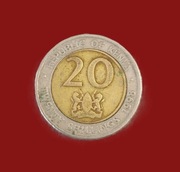 Moneta 20 szylingów 1998, Kenia