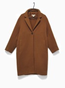 Płaszcz Długi Klasyczny Jesień Zima Rudy H&M |R. 40