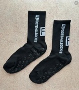 Skarpeta antypoślizgowa piłkarska Football Socks czarna 37-45 1 para