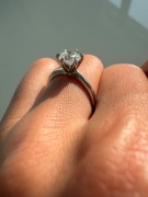 OKAZJA! Nowy pierścionek z brylantem 1 CARAT,naturalny diament, złoto 750