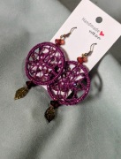 Kolczyki szydełkowe hand made boho