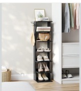 WĄSKI REGAŁ NA BUTY 7 POZIOMÓW stojący półka oszczędność miejsca