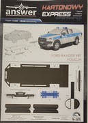 Kartonowy Express Nr k070 FORD Ranger XRT Policja 