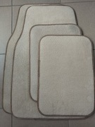 Dywaniki welurowe beżowe 