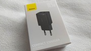 ŁADOWARKA SIECIOWA BASEUS COMPACT CHARGER CCXJ010201 10.5W 2x USB-A CZARNA