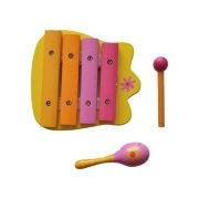 Haba drewniane cymbałki grzechotka montessori