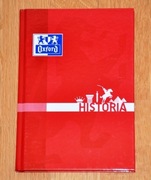 Zeszyt w kratkę A5 OXFORD 80 kartek  HISTORIA twarda okładka 
